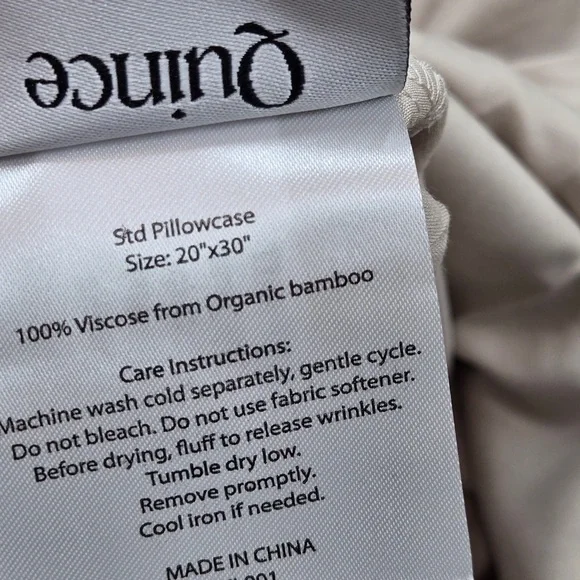 QUINCE Bamboo Fitted Sheet Set Queen Sand 6446 - Picture 6 of 11